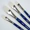 Silver Brush Limited Bristlon Short Handle Angles Brushes, Set of 4